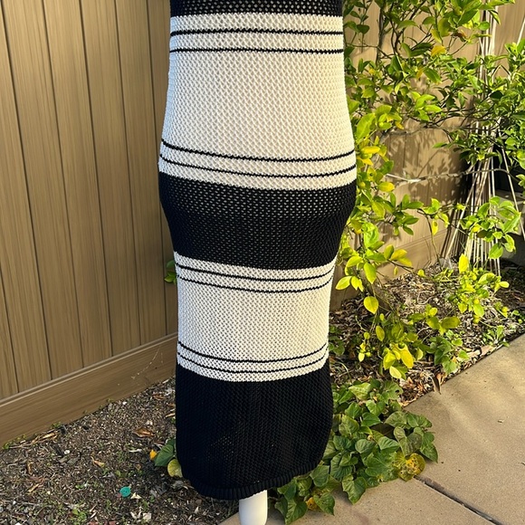 Frame Denim Open Knit Tank Dress Off White Multi Women's Small Coastal Beachy - Picture 11 of 16